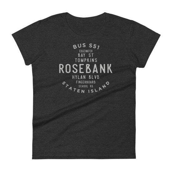 Rosebank Staten Island NYC Women's Grid Tee