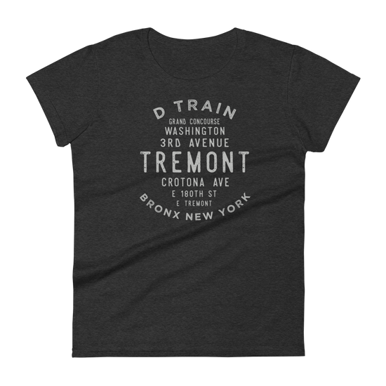 Tremont Bronx NYC Women's Grid Tee