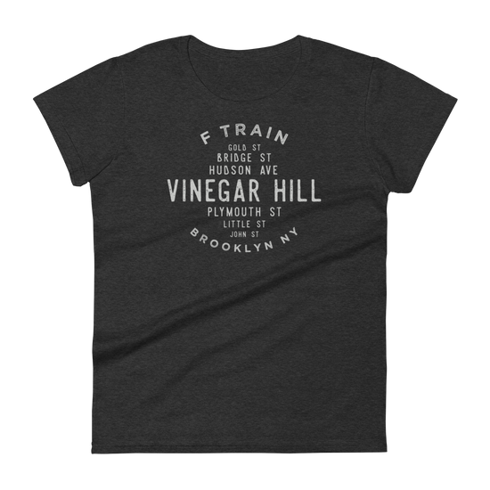 Vinegar Hill Brooklyn NYC Women's Grid Tee