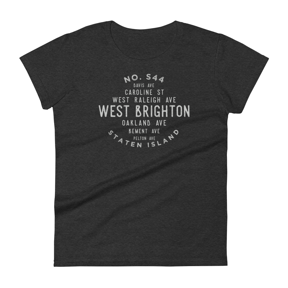 West Brighton Staten Island NYC Women's Grid Tee