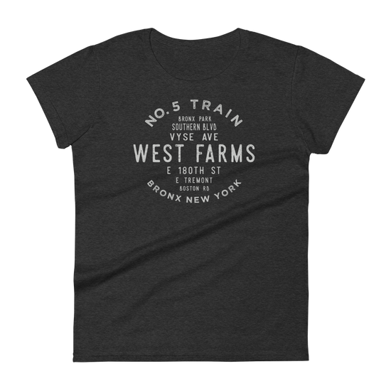 West Farms Bronx NYC Women's Grid Tee