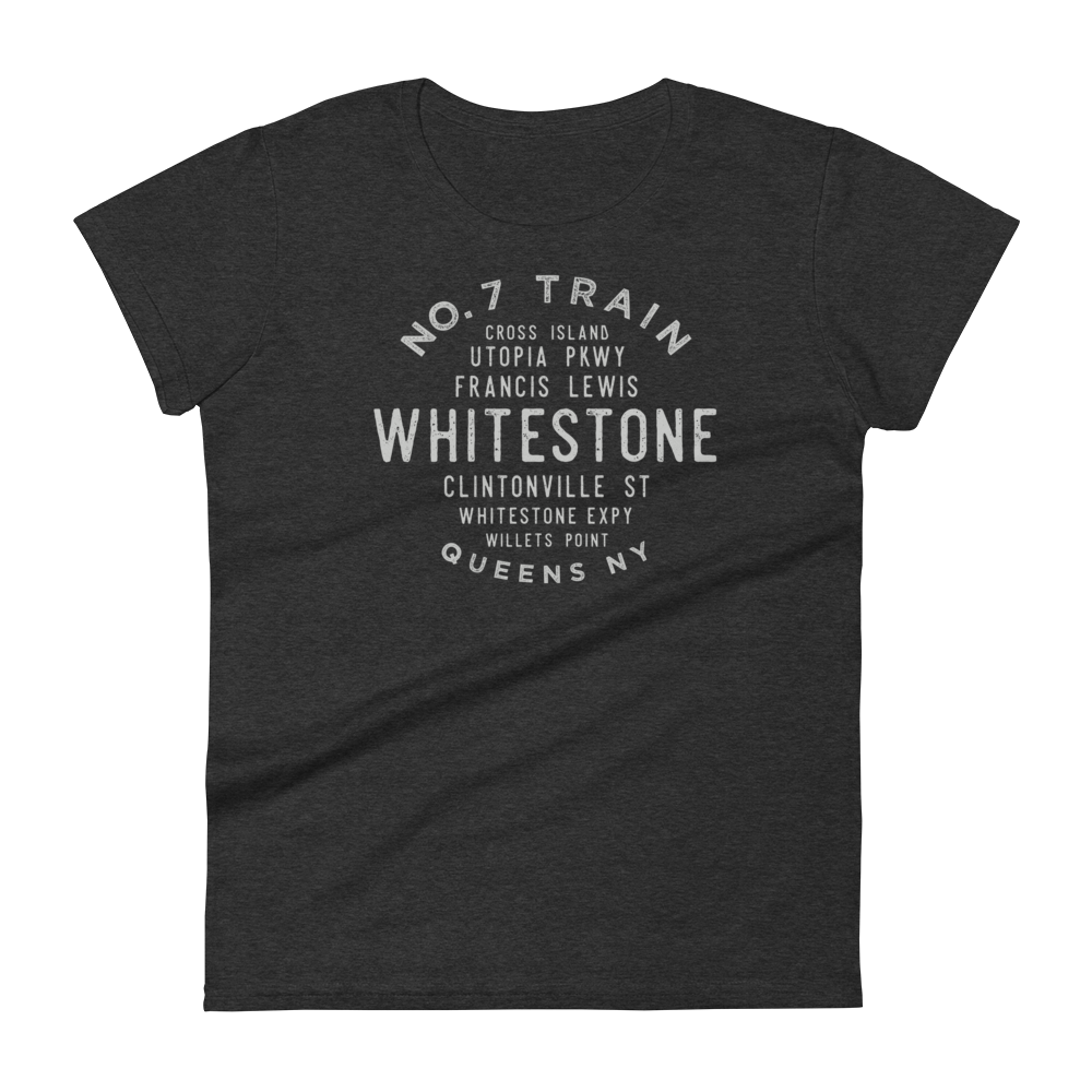 Whitestone Queens NYC Women's Grid Tee