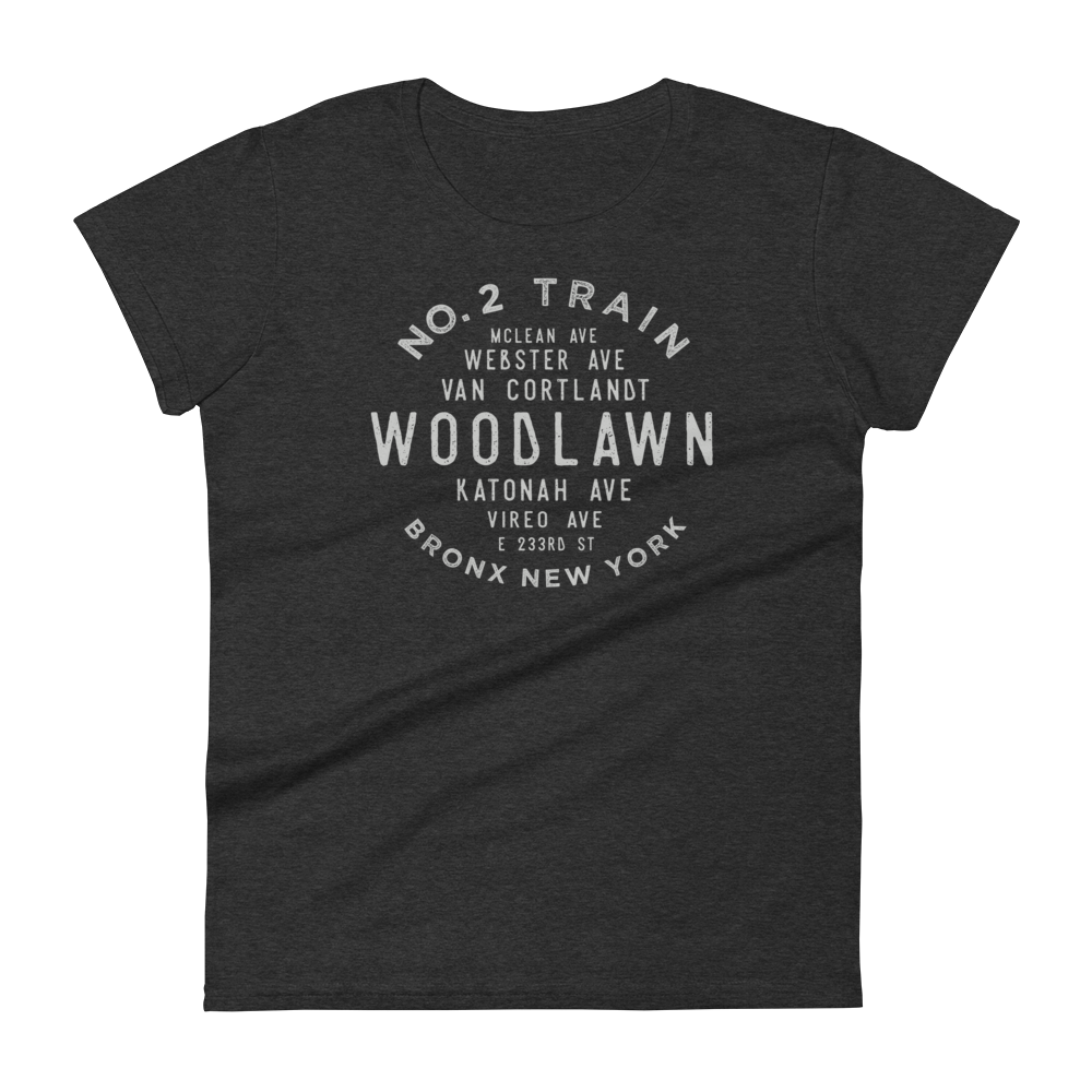 Woodlawn Heights Bronx NYC Women's Grid Tee