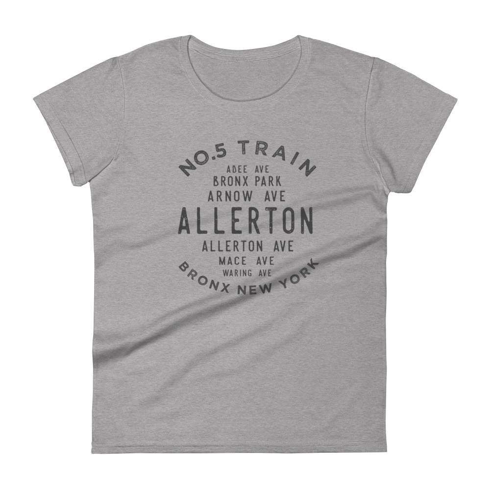 Allerton Bronx NYC Women's Grid Tee