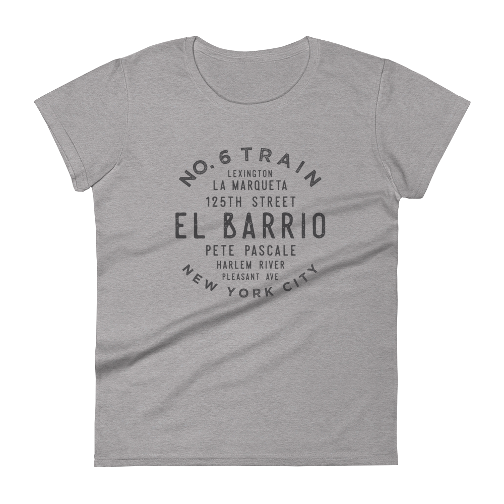 El Barrio Manhattan NYC Women's Grid Tee