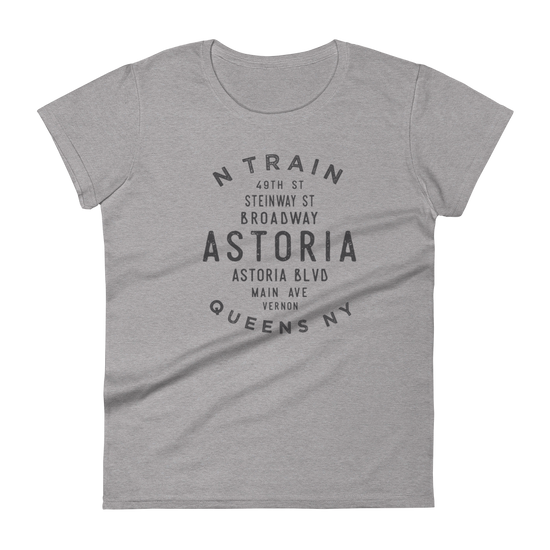 Astoria Queens NYC Women's Grid Tee