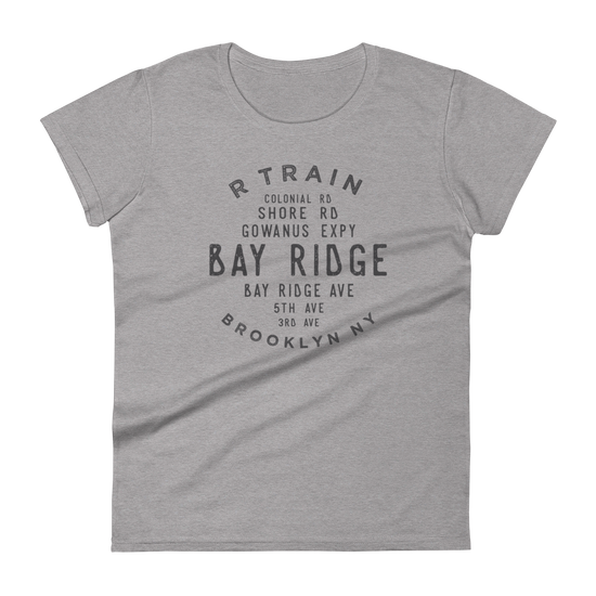 Bay Ridge Brooklyn NYC Women's Grid Tee