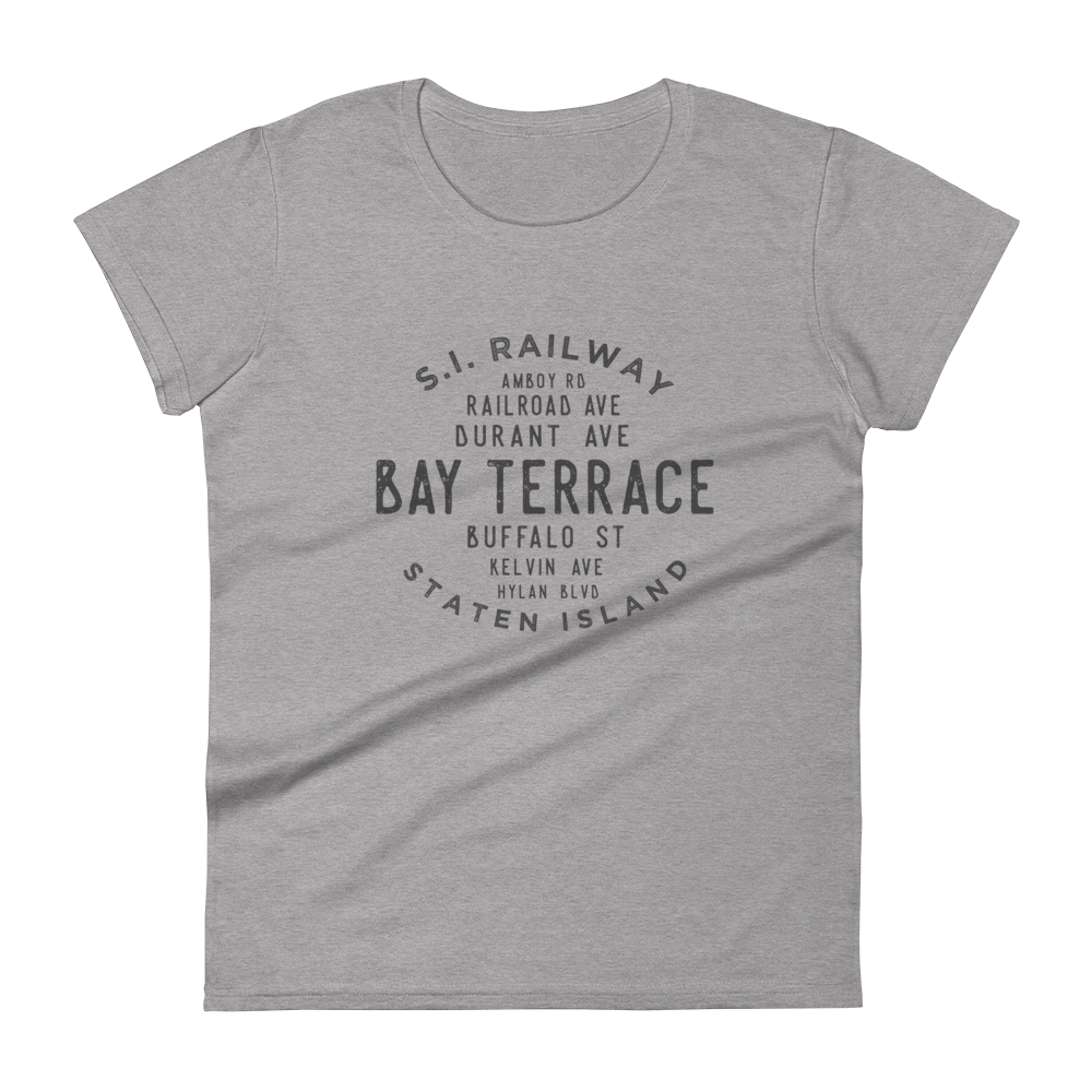 Bay Terrace Staten Island NYC Women's Grid Tee