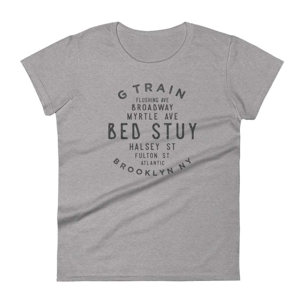 Bed Stuy Brooklyn NYC Women's  Grid Tee