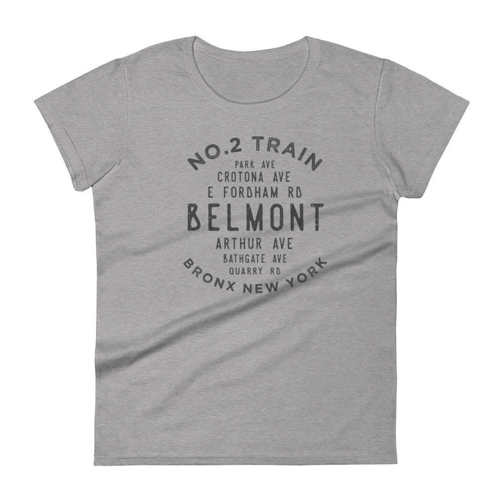 Belmont Bronx NYC Women's Grid Tee