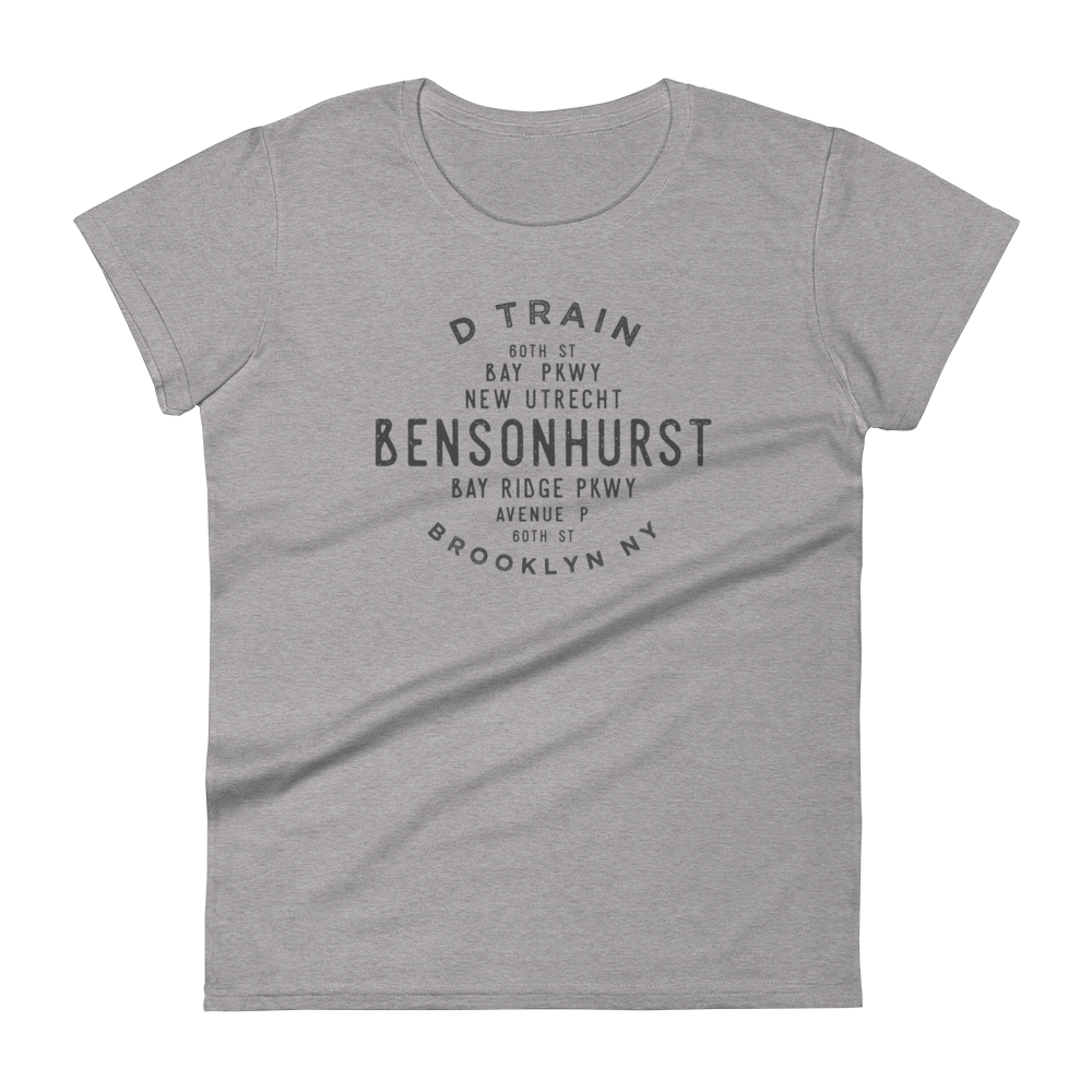 Bensonhurst Brooklyn NYC Women's Grid Tee