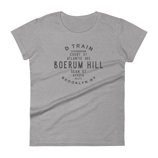 Boerum Hill Brooklyn NYC Women's Grid Tee