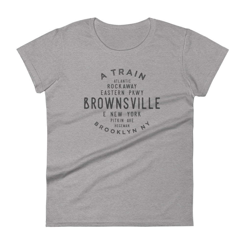 Brownsville Brooklyn NYC Women's Grid Tee