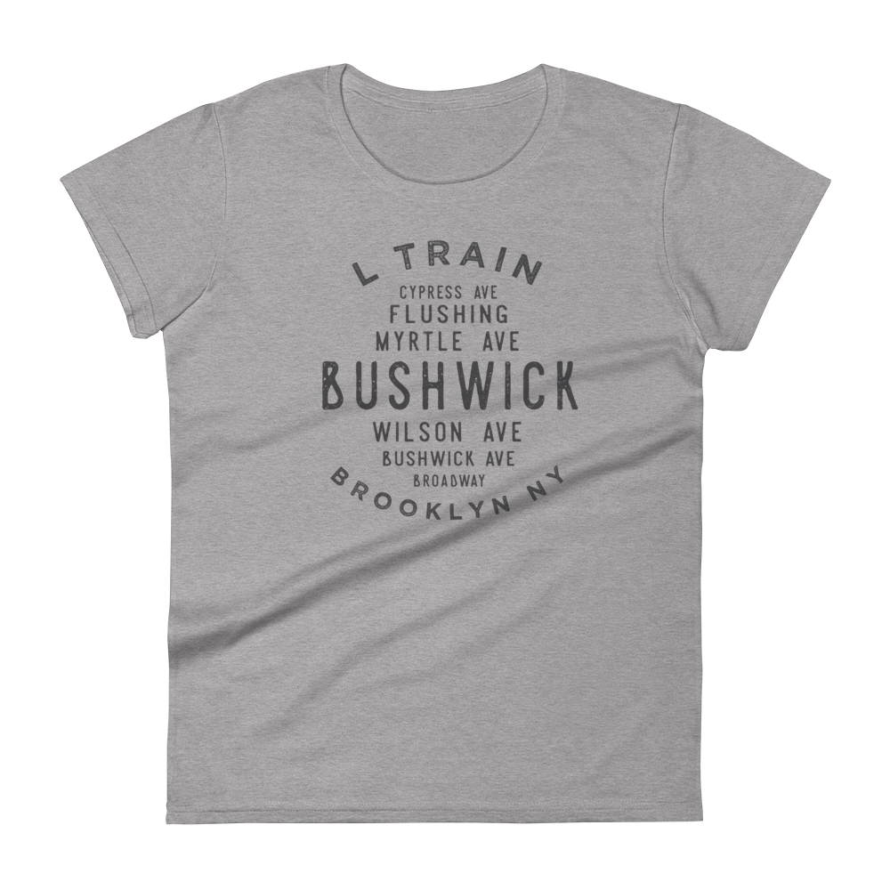 Bushwick Brooklyn NYC Women's Grid  Tee