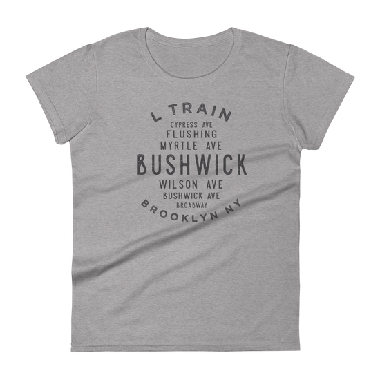 Bushwick Brooklyn NYC Women's Grid  Tee