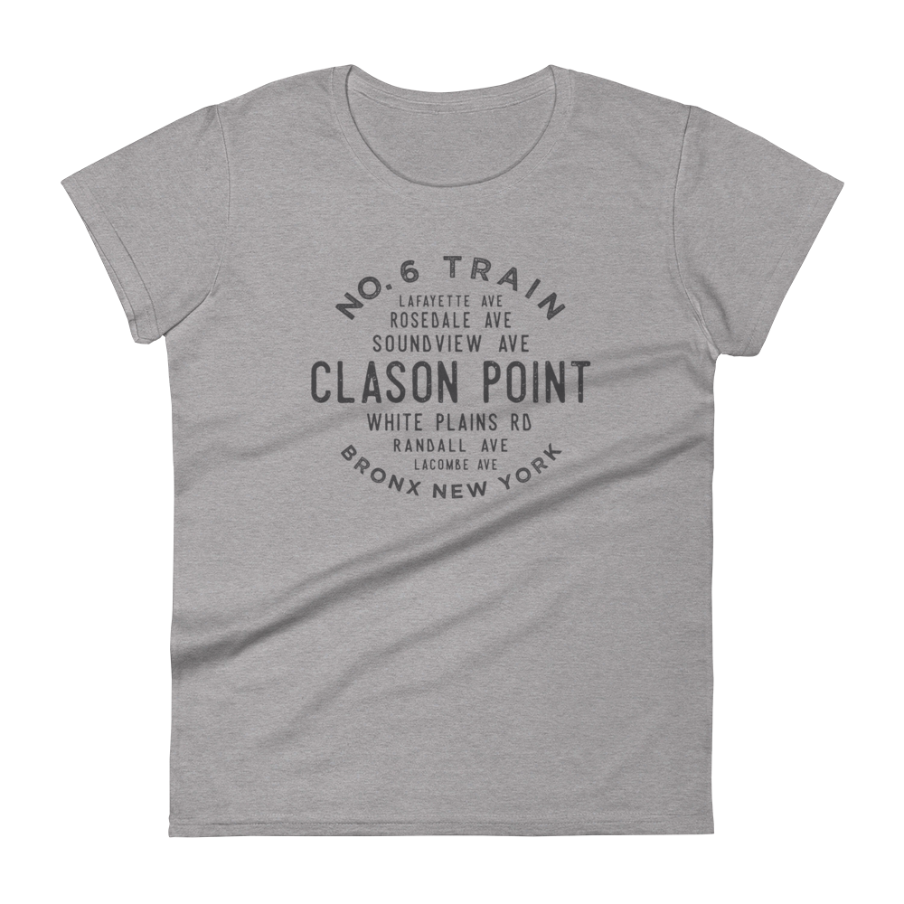 Clason Point Bronx NYC Women's Grid Tee