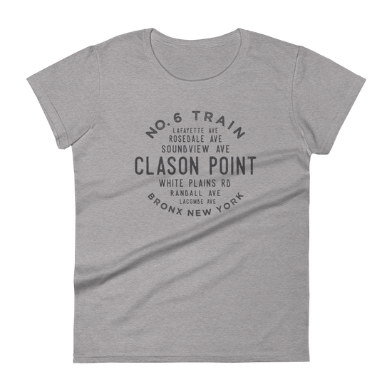 Clason Point Bronx NYC Women's Grid Tee