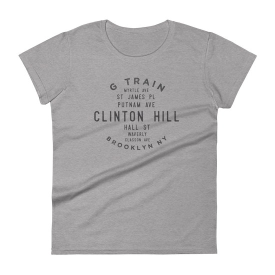 Clinton Hill Brooklyn NYC Women's Grid Tee