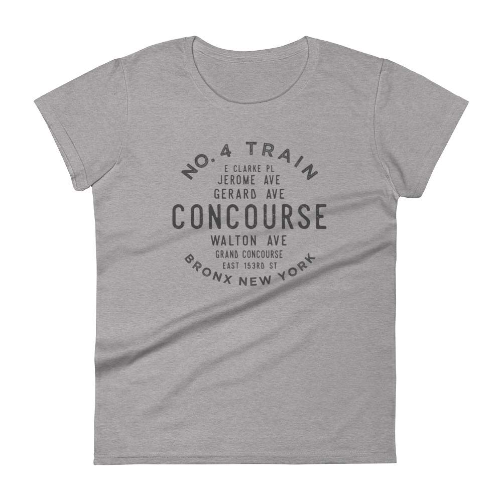 Concourse Bronx NYC Women's Grid Tee