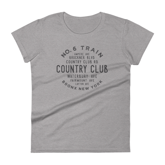 Country Club Bronx NYC Women's  Grid Tee