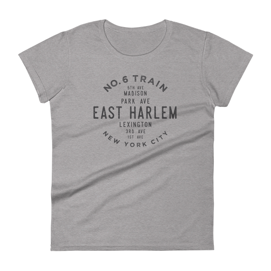 East Harlem Manhattan NYC Women's Grid Tee