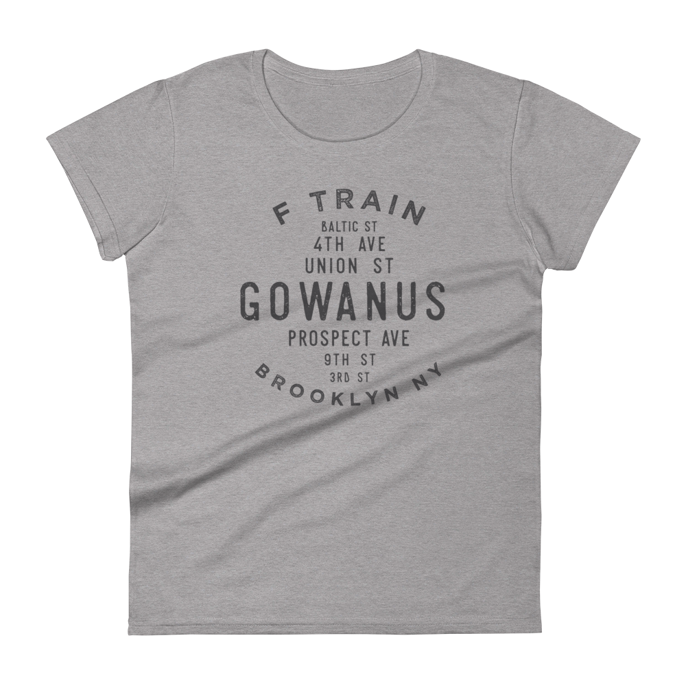 Gowanus Brooklyn NYC Women's Grid Tee