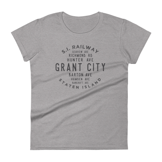 Grant City Staten Island NYC Women's Grid Tee