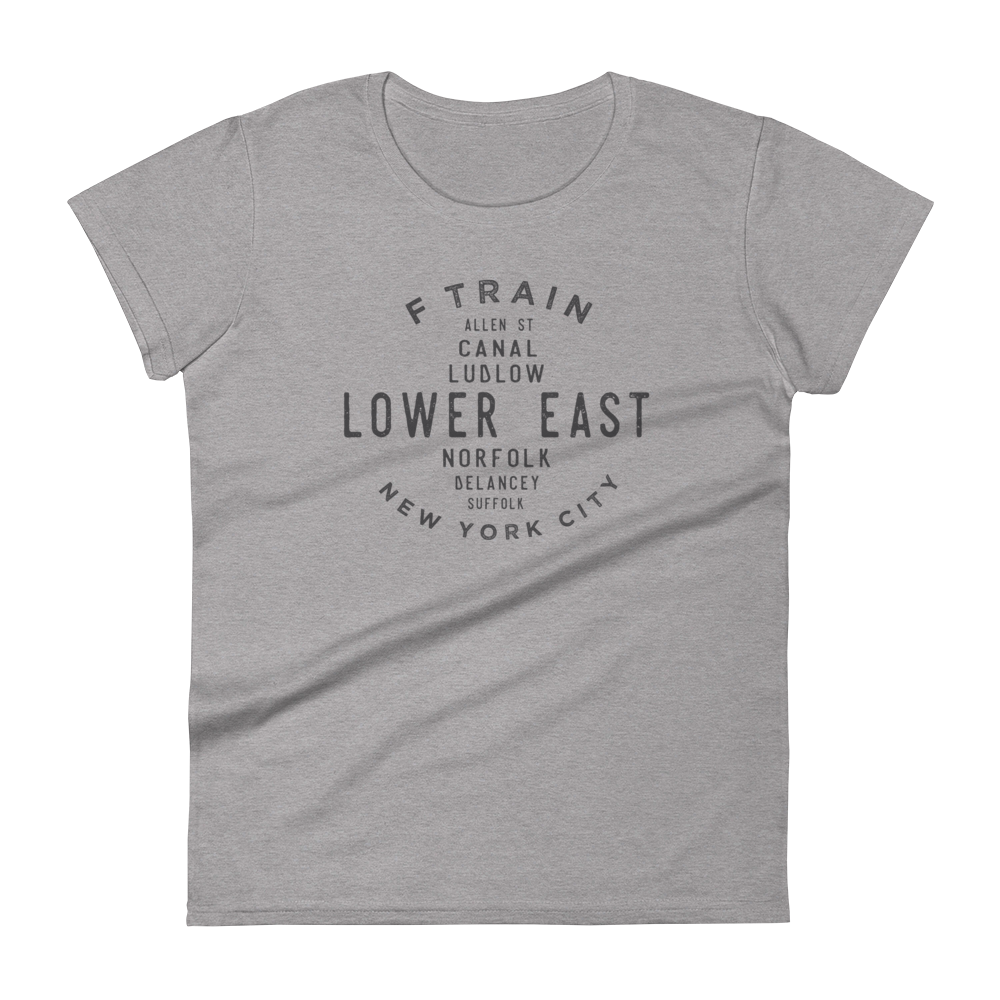 Lower East Side Manhattan NYC Women's Grid Tee