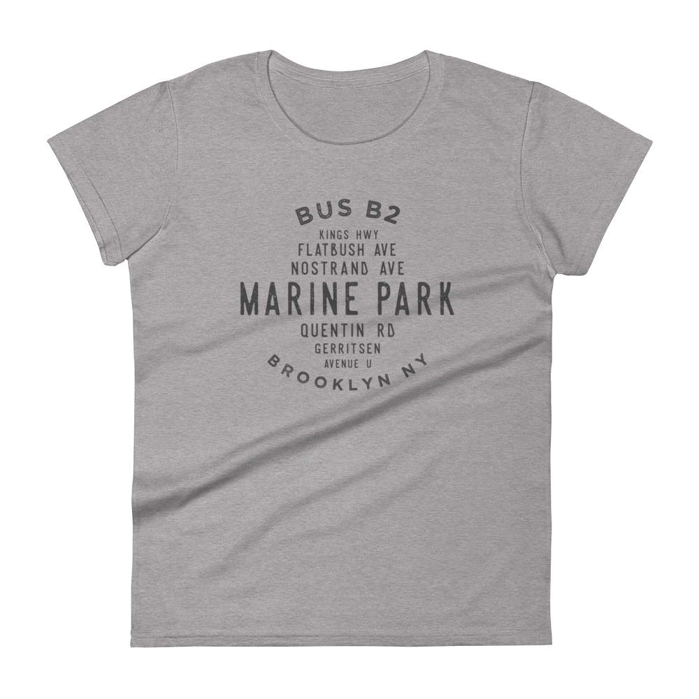 Marine Park Brooklyn NYC Women's Grid Tee