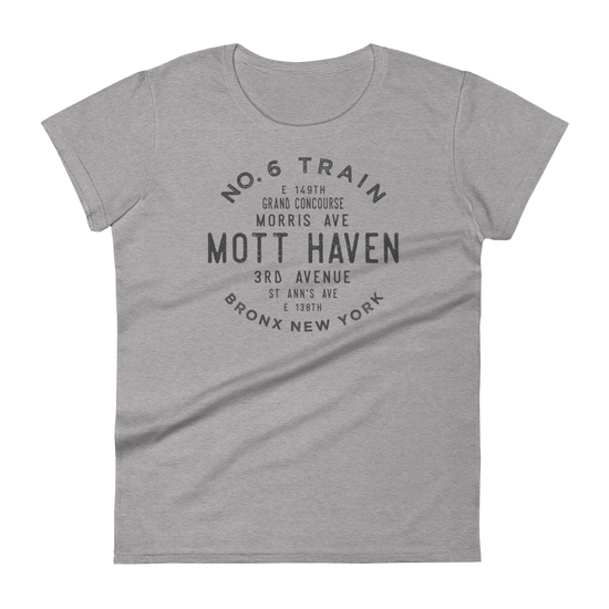 Mott Haven Bronx NYC Women's Grid Tee