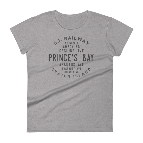 Prince's Bay Staten Island NYC Women's Grid Tee