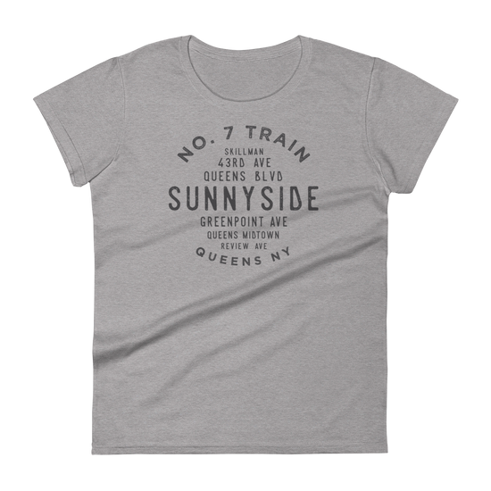 Sunnyside Queens NYC Women's Grid Tee