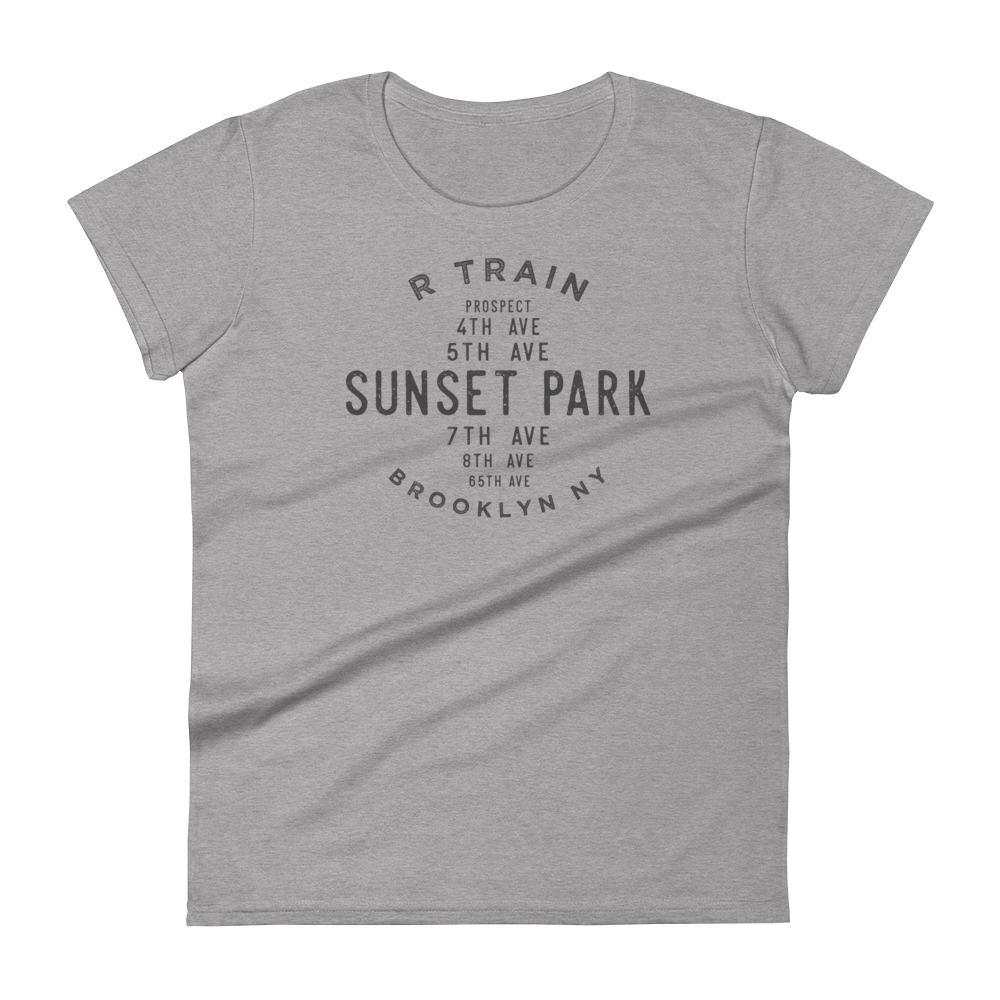 Sunset Park Brooklyn NYC Women's Grid Tee