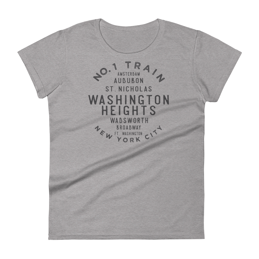 Washington Heights Manhattan NYC Women's Grid Tee