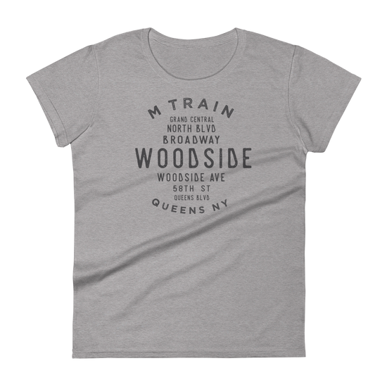 Woodside Queens NYC Women's Grid Tee