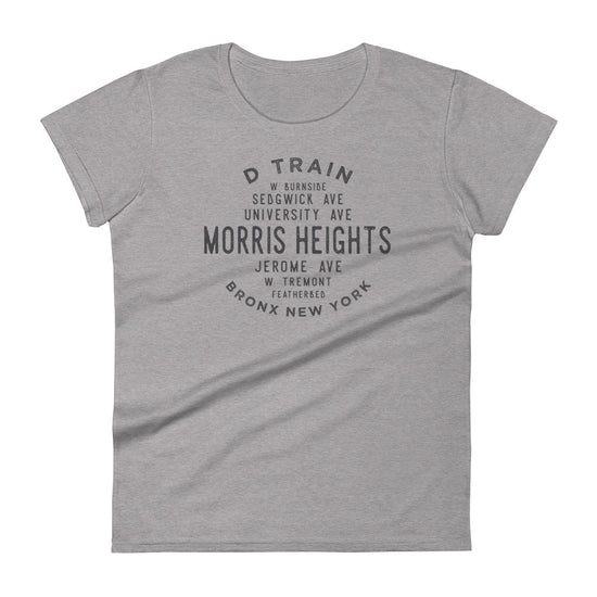 Morris Heights Bronx NYC Women's Grid Tee