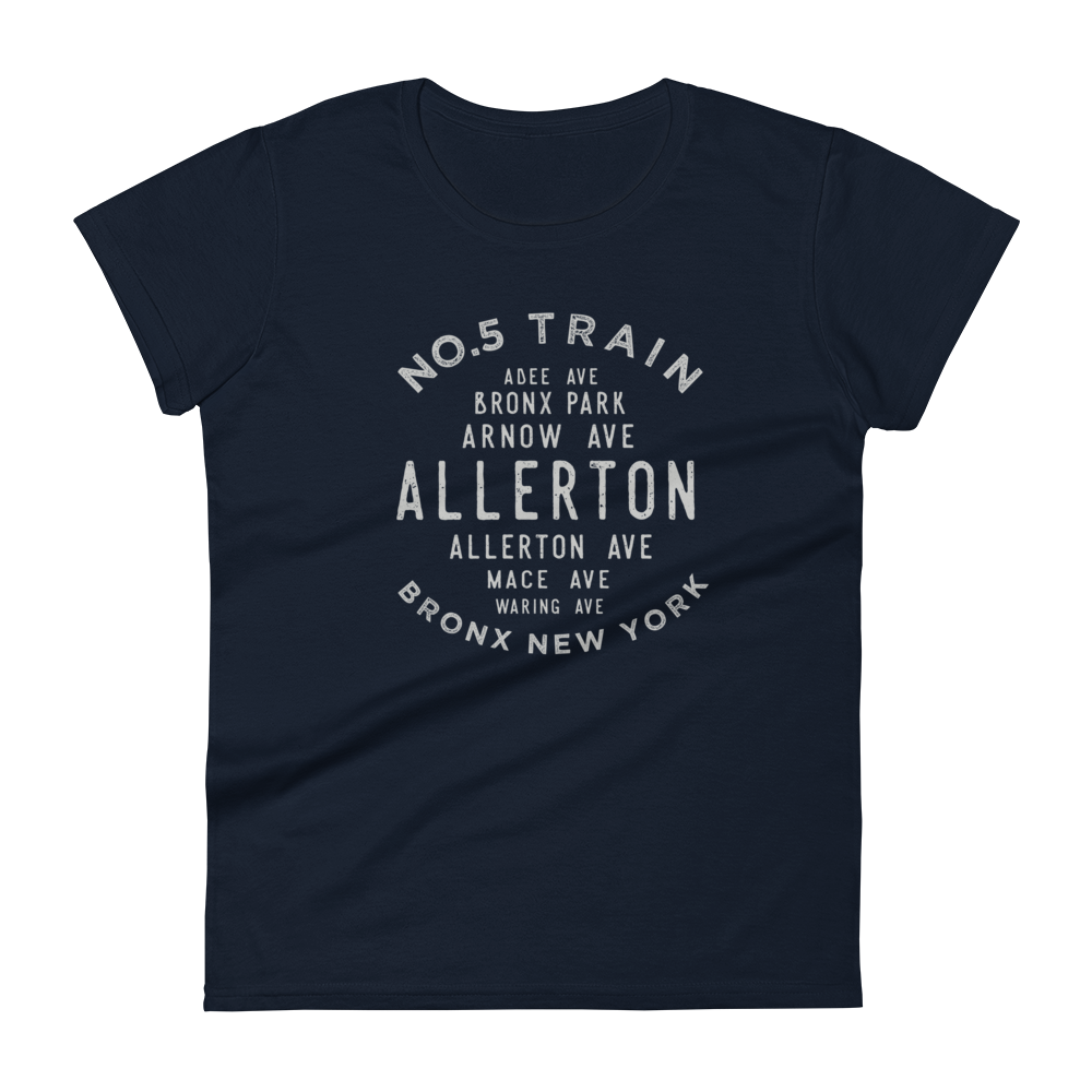 Allerton Bronx NYC Women's Grid Tee