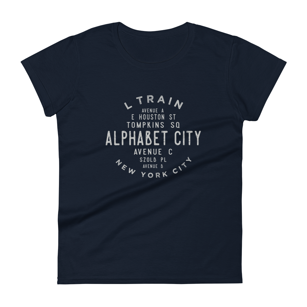 Alphabet City Manhattan NYC Women's Grid Tee