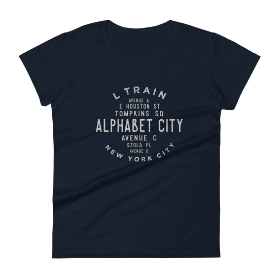 Alphabet City Manhattan NYC Women's Grid Tee