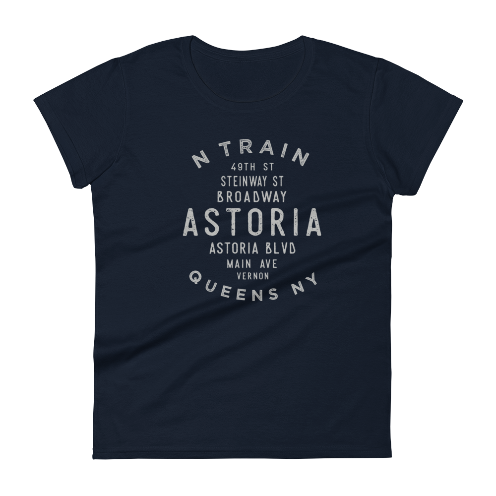 Astoria Queens NYC Women's Grid Tee