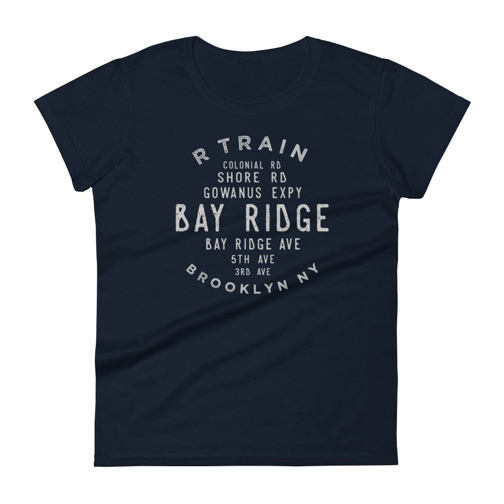 Bay Ridge Brooklyn NYC Women's Grid Tee