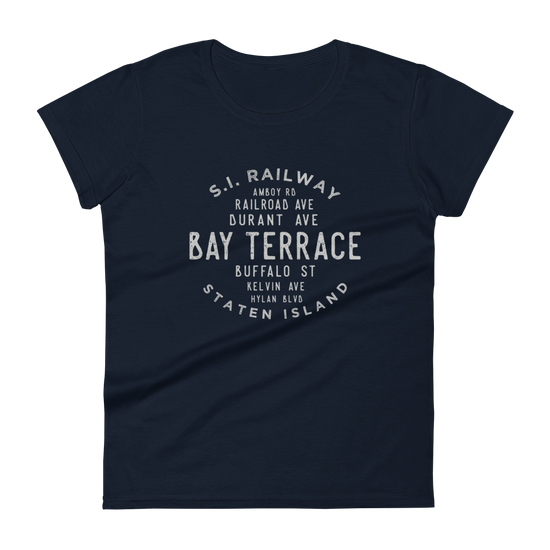 Bay Terrace Staten Island NYC Women's Grid Tee