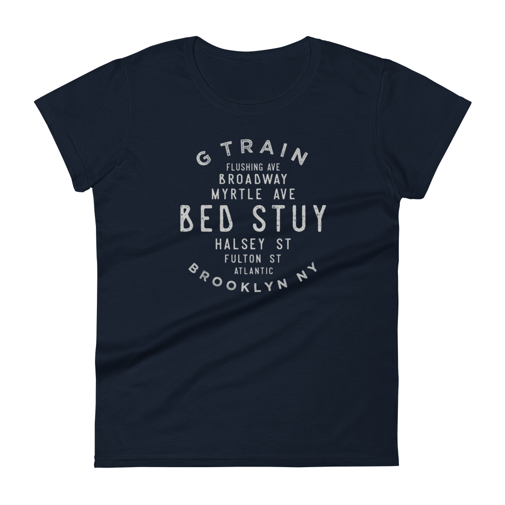 Bed Stuy Brooklyn NYC Women's  Grid Tee