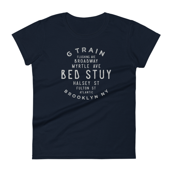 Bed Stuy Brooklyn NYC Women's  Grid Tee