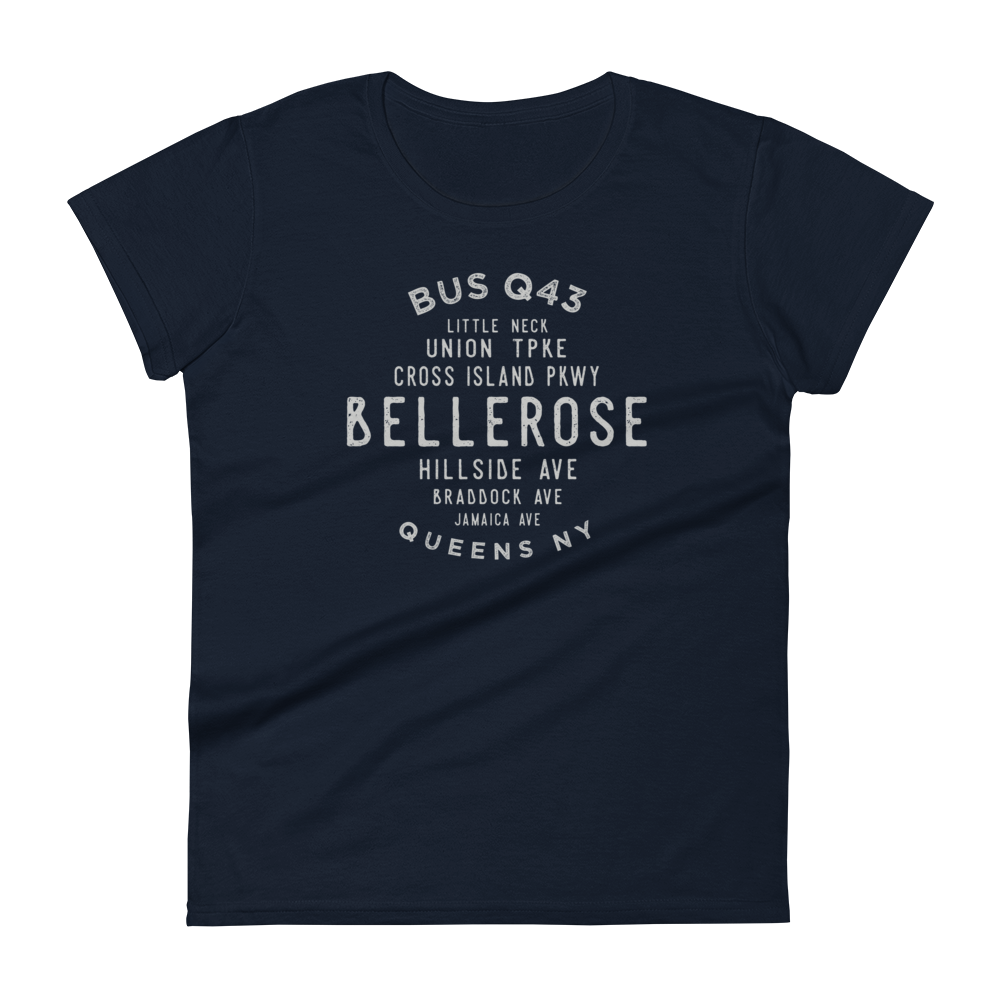 Bellerose Queens NYC Women's Grid Tee