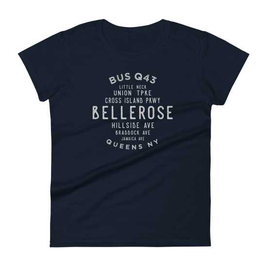 Bellerose Queens NYC Women's Grid Tee