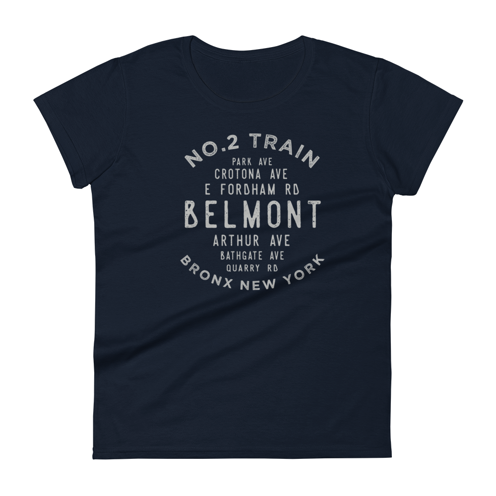 Belmont Bronx NYC Women's Grid Tee