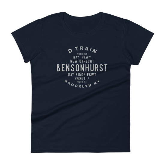 Bensonhurst Brooklyn NYC Women's Grid Tee