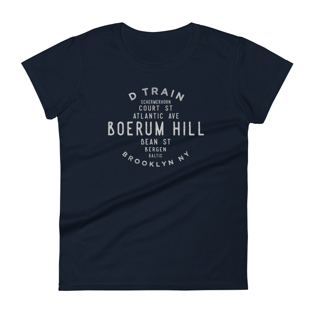 Boerum Hill Brooklyn NYC Women's Grid Tee