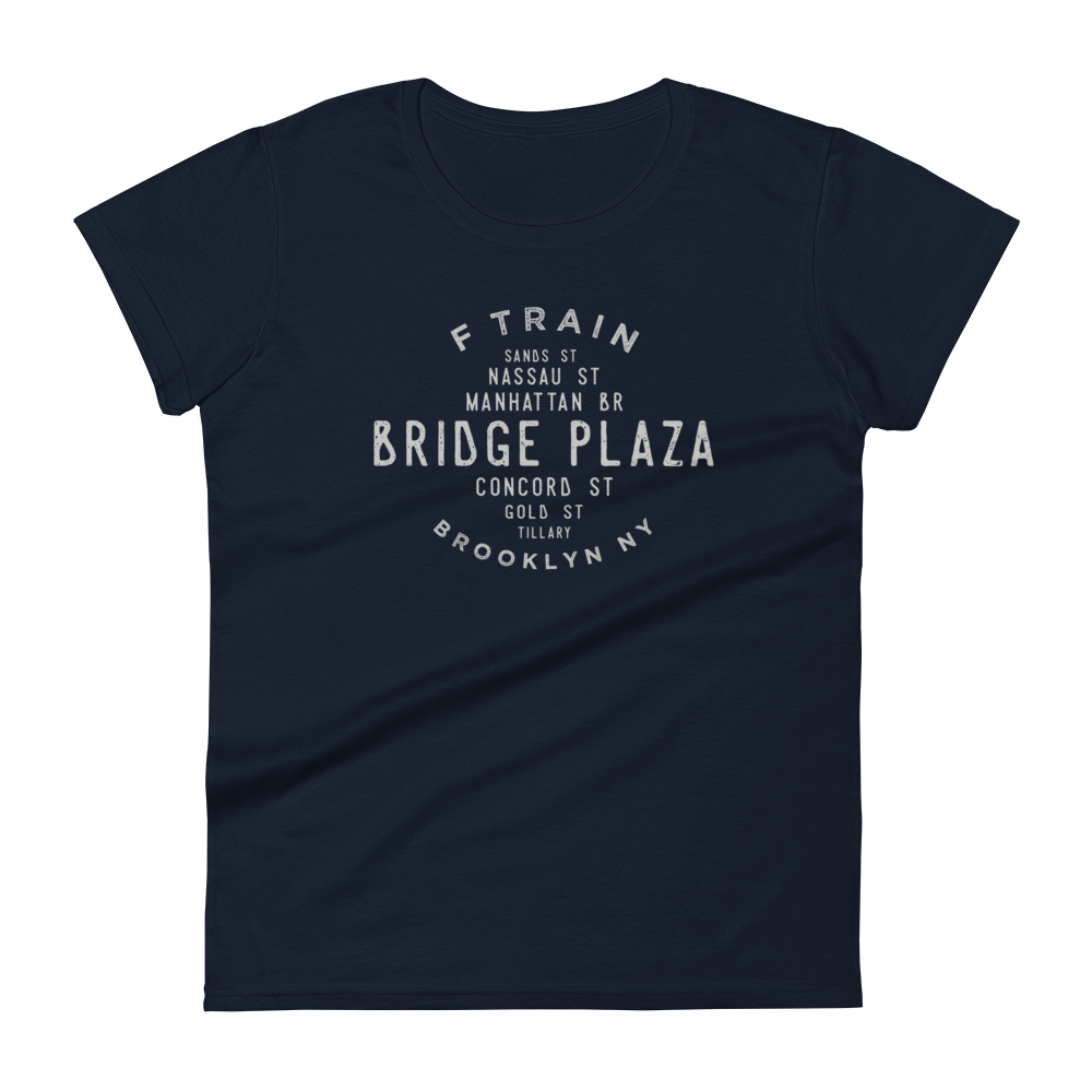 Bridge Plaza Brooklyn NYC Women's Grid Tee